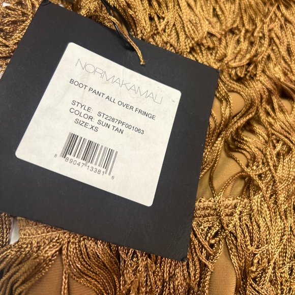 Norma Kamali Boot Pant All Over Fringe - Picture 9 of 9